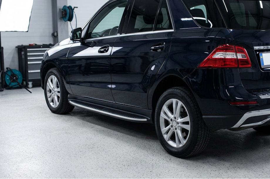 Mercedes GLE/ML class W166 2011-2018 Seitenschweller Tayga Grey (2 Stk., Aluminium) Foto 1