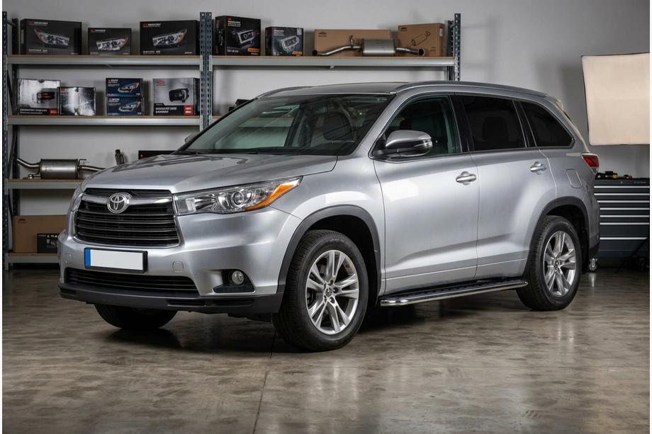 Toyota Highlander 2013-2019 Trittbretter Maydos V1 (2 Stk., Aluminium & Edelstahl) Image