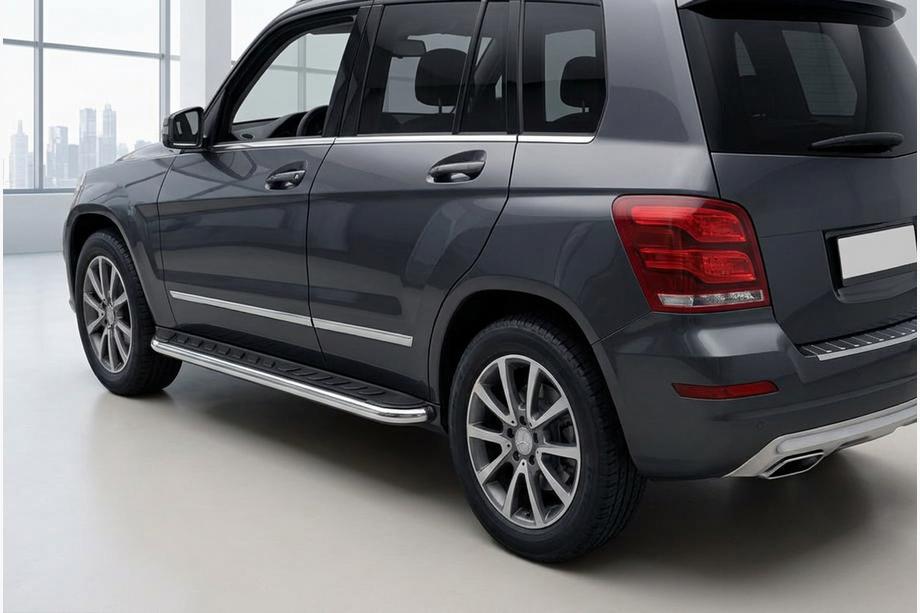 Mercedes GLK class X204 2008-2015 Trittbretter Maydos V1 (2 Stk., Aluminium & Edelstahl) Image