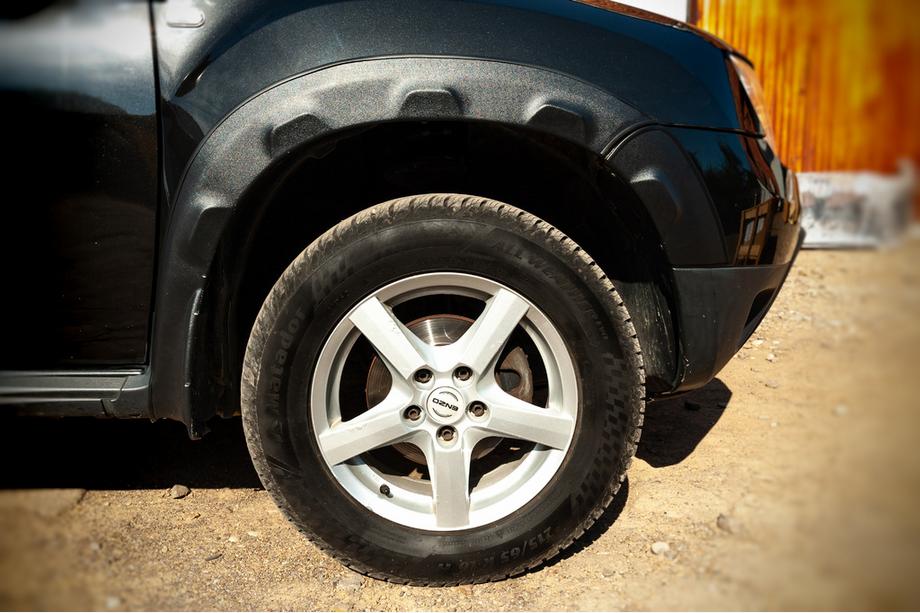 Renault Duster 2008–2017 Kotflügelverbreiterungen mit Kanten (8 Stk, ABS) DDU - Ukraine Image