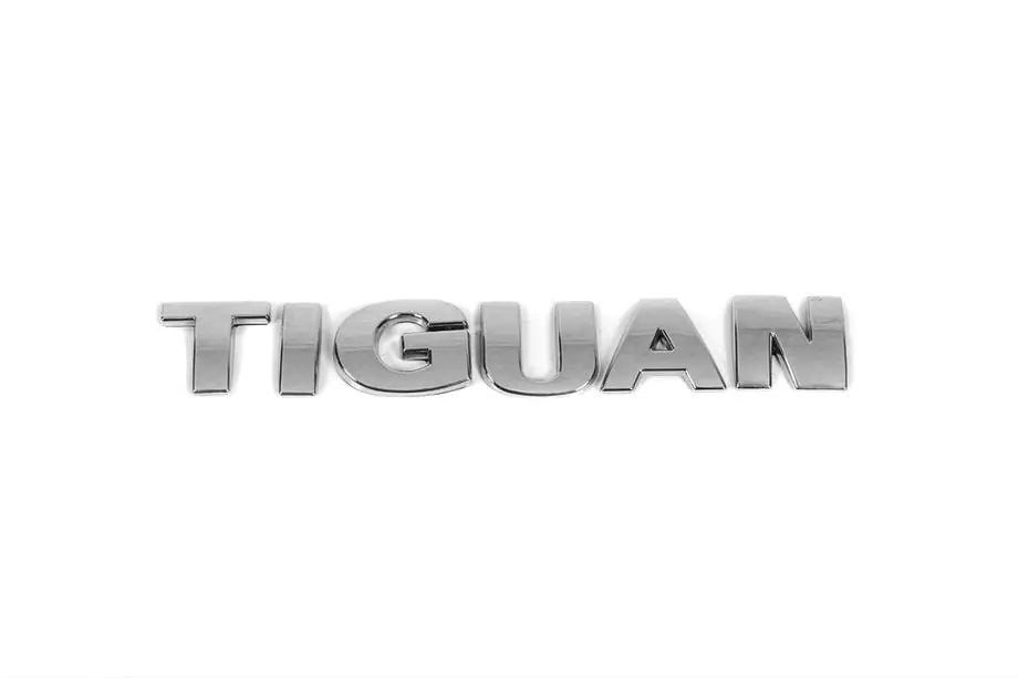 Volkswagen Tiguan 2007-2016 Schriftzug gerade Schriftart (wie Original) Image
