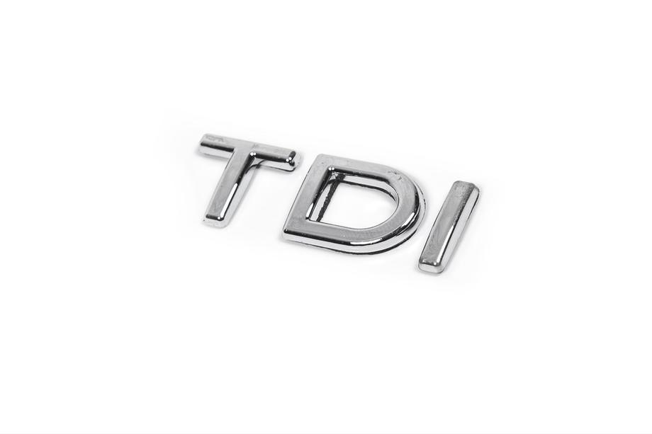 Volkswagen Jetta 2006-2011 Emblem TDI (wie Original) TD - Chrom, I - Rot Foto 4