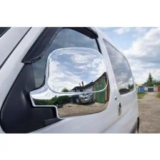 Spiegelabdeckungen (2 Stk, Kunststoff) Peugeot Partner 1996-2008 Foto 1
