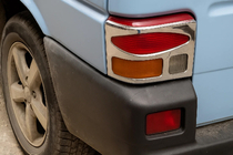 Volkswagen T4 Transporter 1990-2003 Chrom Rückleuchten Abdeckungen (2 Stk., Edelstahl) OmsaLine - Italienischer Edelstahl Foto 1