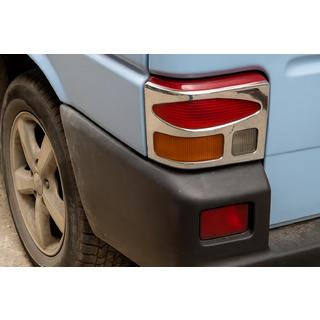 Chrom Rückleuchten Abdeckungen (2 Stk., Edelstahl) Volkswagen T4 Transporter 1990-2003 Foto 1