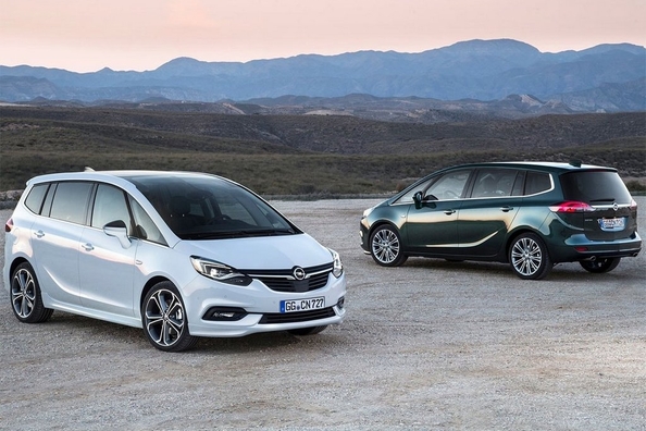 Übersicht der Minivan der neuen Generation des Opel Zafira