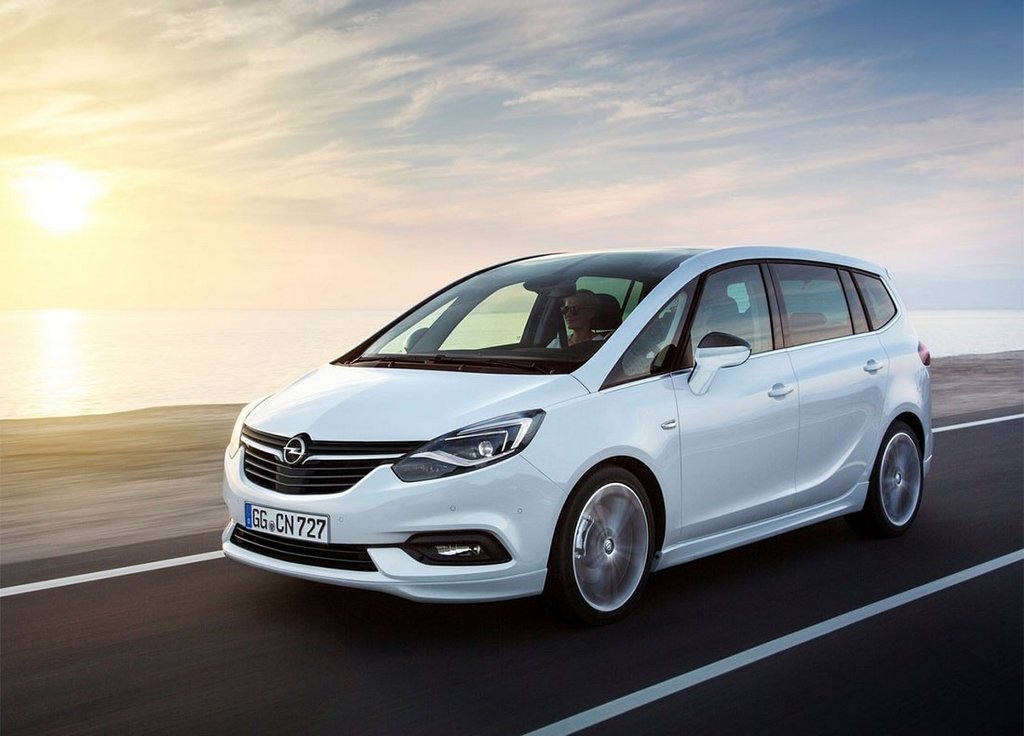 Übersicht der Minivan der neuen Generation des Opel Zafira