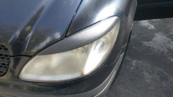 Mercedes Vito W639 2004-2014 Scheinwerferblenden gerade (2004-2010, 2 Stk, Kunststoff) Schwarz Matt Foto 3