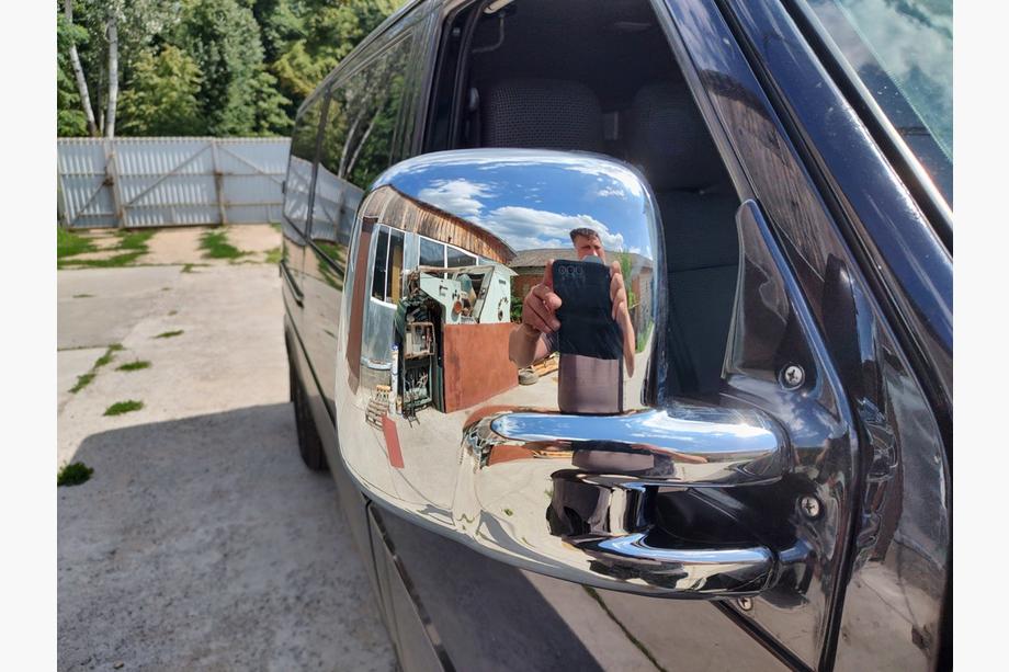 Volkswagen T4 Transporter 1990-2003 Spiegelabdeckungen (Carmos, 2 Stk, Kunststoff) OmsaLine - italienischer ABS-Kunststoff Foto 5