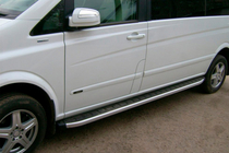 Mercedes Vito W639 2004-2014 Seitenschweller Fullmond (2 Stk., Alu) Lang (ExtraLong) Foto 2