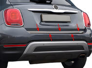 Fiat 500X 2014-2024 Kofferraumleiste Edelstahl Foto 7