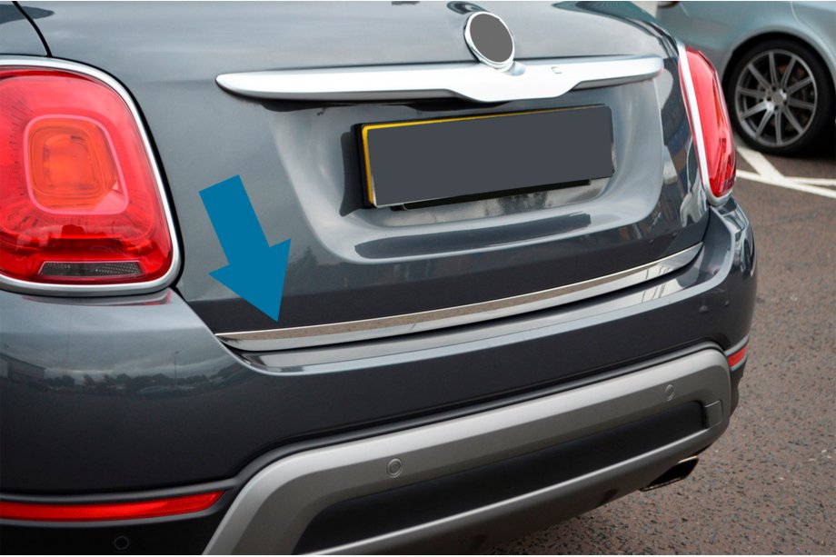 Fiat 500X 2014-2024 Kofferraumleiste Edelstahl Image