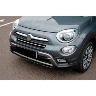 Edelstahl Abdeckung für vordere Stoßstange Fiat 500X 2014-2024 Foto 4