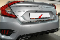 Honda Civic Sedan X 2016-2021 Kofferraumleiste Edelstahl Foto 1