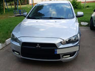Mitsubishi Lancer X 2008- Kennzeichenhalter (Kunststoff) Grundiert zum Lackieren Foto 3
