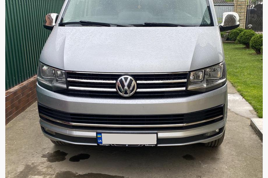 Volkswagen T6 2015-2024 Zierleisten für Kühlergrill Stoßstange 2015-2019 (3 Stk, Edelstahl) Foto 2