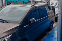 Mercedes Viano 2004-2014 Dachreling Chrom CAN Original Design (Metallfuesse) Kurzer Radstand Foto 8