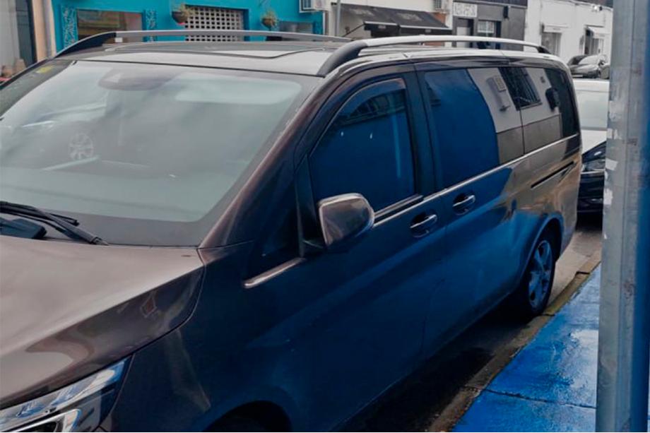 Mercedes Viano 2004-2014 Dachreling Chrom CAN Original Design (Metallfuesse) Mittlerer Radstand (LONG) Foto 8