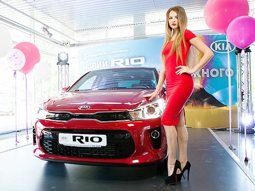 In Kiew präsentiert ein neues Modell Kia Rio