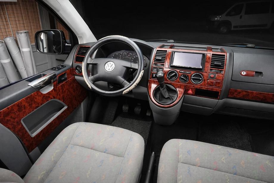 Volkswagen T5 Caravelle 2004-2010 Armaturenbrett Abdeckungen Carbon Image