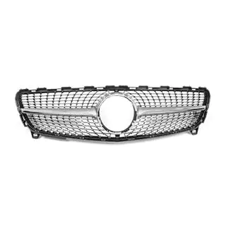 Frontgrill Diamond Silber (2015-2018) Mercedes A-сlass W176 2012-2018 Foto 4