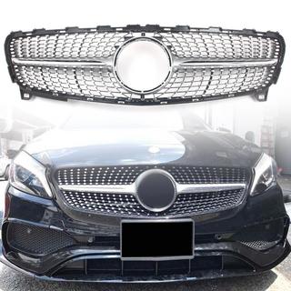 Frontgrill Diamond Silber (2015-2018) Mercedes A-сlass W176 2012-2018 Foto 1