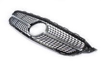 Mercedes C-class W205 2014-2021 Frontgrill Diamond Silber (für Avantgarde/AMG-Line/C43 AMG) 2018+, mit Kamera Foto 9