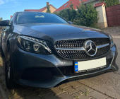 Mercedes C-class W205 2014-2021 Frontgrill Diamond Silber (für Avantgarde/AMG-Line/C43 AMG) 2018+, mit Kamera Foto 4