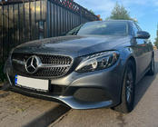 Mercedes C-class W205 2014-2021 Frontgrill Diamond Silber (für Avantgarde/AMG-Line/C43 AMG) 2018+, mit Kamera Foto 3
