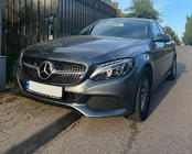 Mercedes C-class W205 2014-2021 Frontgrill Diamond Silber (für Avantgarde/AMG-Line/C43 AMG) 2018+, mit Kamera Foto 5