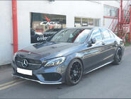 Mercedes C-class W205 2014-2021 Frontgrill Diamond Silber (für Avantgarde/AMG-Line/C43 AMG) 2018+, mit Kamera Foto 18