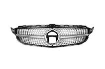 Mercedes C-class W205 2014-2021 Frontgrill Diamond Silber (für Avantgarde/AMG-Line/C43 AMG) 2018+, mit Kamera Foto 11