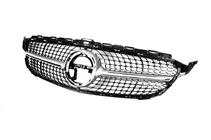 Mercedes C-class W205 2014-2021 Frontgrill Diamond Silber (für Avantgarde/AMG-Line/C43 AMG) 2018+, mit Kamera Foto 13