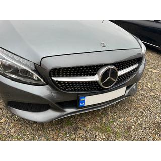 Frontgrill Diamond Silber (für Avantgarde/AMG-Line/C43 AMG) Mercedes C-сlass W205 2014-2021 Foto 1