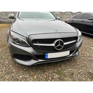 Frontgrill Diamond Silber (für Avantgarde/AMG-Line/C43 AMG) Mercedes C-сlass W205 2014-2021 Foto 2
