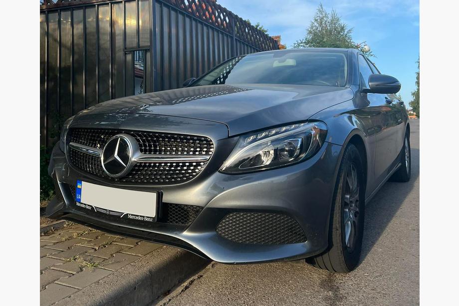 Mercedes C-class W205 2014-2021 Frontgrill Diamond Silber (für Avantgarde/AMG-Line/C43 AMG) Foto 3