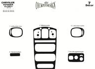 Chrysler Voyager 2001-2007 Armaturenbrett Abdeckungen (Meric) Aluminium Foto 8