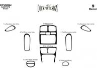 Hyundai Santa Fe 1 2000-2006 Armaturenbrett Abdeckungen Aluminium Foto 3
