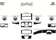 Iveco Daily 2006-2014 Armaturenbrett Abdeckungen Carbon Foto 3