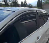 Nissan Qashqai 2014-2021 Windabweiser mit Chromleiste (Niken, 4 Stk) Foto 1