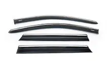 Nissan Qashqai 2014-2021 Windabweiser mit Chromleiste (Niken, 4 Stk) Foto 4