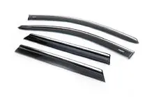 Nissan Qashqai 2014-2021 Windabweiser mit Chromleiste (Niken, 4 Stk) Foto 5