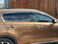 Kia Sportage 2015-2021 Windabweiser mit Chromleisten (4 Stk, Niken) Foto 11