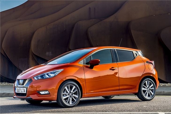 Übersicht der städtischen Fließheck Nissan Micra