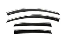 Chevrolet Captiva 2006-2019 Windabweiser mit Chromleiste (4 Stk, Niken) Foto 9
