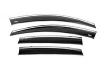 Honda CRV 2012-2016 Windabweiser mit Chromleiste (4 Stk, Niken) Foto 3
