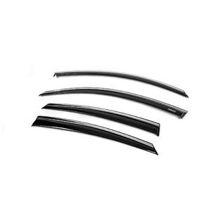 Windabweiser mit Chromleiste (4 Stk, Niken) Honda Civic Sedan X 2016-2021 Foto 3