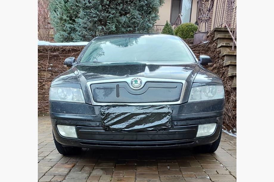 Skoda Octavia II A5 2006-2010 Winterabdeckung für Kühlergrill (unten) Glänzend Image