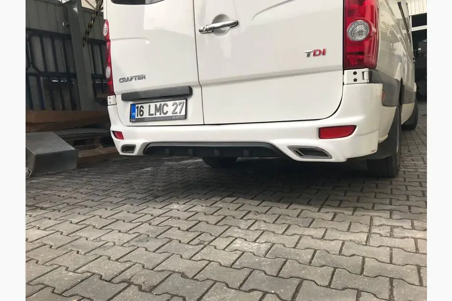 Volkswagen Crafter 2006-2016 Heckstoßstangenabdeckung V2 (grundiert zum Lackieren) Image