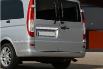 Mercedes Viano 2004-2014 Chromleiste über dem Kennzeichen (2-Türer, Edelstahl) Foto 4